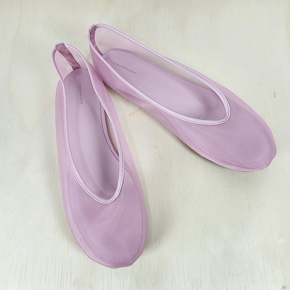 Anthropologie Mesh Ballet Flats Size 10